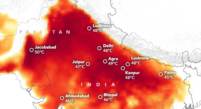 Severe heat grips NW and east India